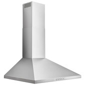  BWP1 Series 36'' Convertible Wall Mount Pyramidal Chimney Range Hood in Stainless Steel, 450 CFM, 35-1/4'' W x 19-11/16'' D x 40-3/8'' H