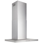 BWT1SS Series 30'' Convertible Wall Mount T-Style Pyramidal Chimney Range Hood in Stainless Steel, 450 CFM, LED Lighting
