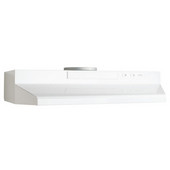  Under Cabinet Mount Range Hood, White-on-White, 24'' - 42'' Widths Available