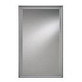  Jensen by  Studio V Collection 14'' W X 24'' H Wall Mounted Beveled Mirror with Satin Nickel Frame