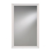  Jensen by  Studio V Collection 14'' W X 24'' H Wall Mounted Beveled Mirror with White Frame