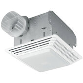  Enonomy Series Heavy Duty 80 CFM Ventilation Fan in Brighter White with Incandescent Light, 2.5 Sones, 8-1/4'' W x 8'' D x 5-3/4'' H