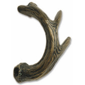  Wildlife Collection 4-1/4'' Wide Antler Left Face Cabinet Pull in Antique Brass, 4-1/4'' W x 1-3/8'' D x 2-11/16'' H, Center to Center: 2-15/16''