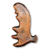  Wildlife Collection 2'' Wide Moose Antler Right Face Cabinet Pull in Antique Brass, 2'' W x 5/8'' D x 3-3/8'' H, Center to Center: 2-15/16''