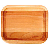  Reversible Bar Board with Juice Groove, Flat Grain, Oiled Finish, Single Board, 7'' W x 5-3/4'' D x 3/4'' Thick