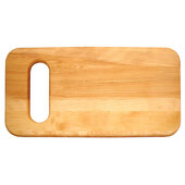  24'' Reversible Deluxe Over-the-Sink Cutting Board with Wide Mouth Slot, Flat Grain, Oiled Finish, Single Board, 24'' W x 12'' D x 1'' Thick