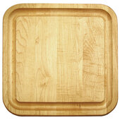  Reversible 12'' Square Cutting Board with Juice Groove, Flat Grain, Oiled Finish, Single Board, 12'' W x 12'' D x 3/4'' H