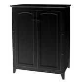  ''The Davenport'' Double Door Jelly Storage Cabinet in Black