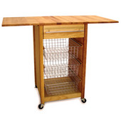  Drop Leaf Kitchen Cart, 40'' W x 20'' D x 34 1/2'' H