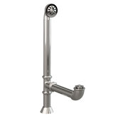  Modern Lift & Turn Tub Drain with Overflow Assembly, Polished Chrome, 28''W x 6''D x 3''H