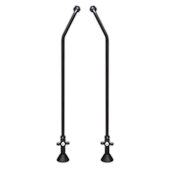  Clawfoot Bathtub Wall Mount Supply Lines- Set of 2, Oil Rubbed Bronze, 25''W x 5''D x 3''H