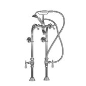  Clawfoot Tub Freestanding British Telephone Faucet & Hand Held Shower, Polished Chrome, 16''W x 3''D x 30''H