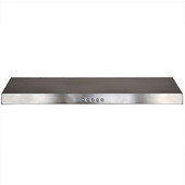  Euro UC-200 30'' Stainless Steel Under Cabinet Mount Range Hood with 3-Speed 93 CFM, 30'' W x 19'' D x 5'' H