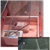  Hinged Lid with Knob, For drawer widths up to 19''