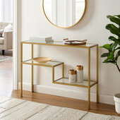 Sloane Console Table In Gold, 43-3/8'' W x 12-3/8'' D x 32'' H