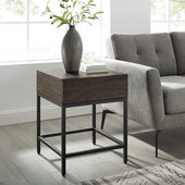  Jacobsen End Table In Brown Ash, 18'' W x 18'' D x 22-1/2'' H