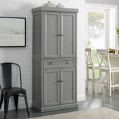  Seaside Pantry In Distressed Gray, 30'' W x 16'' D x 72'' H