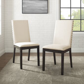 Hayden 2Pc Upholstered Chair Set- 2 Upholstered Chairs In Slate, 18-1/2'' W x 24-1/4'' D x 39-3/4'' H
