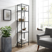  Aimee Narrow Etagere In Oil Rubbed Bronze, 18'' W x 12'' D x 73'' H