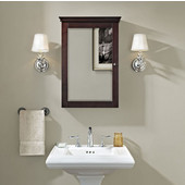  Lydia Mirrored Wall Medicine Cabinet, 19-1/4''W x 5-1/4''D x 28''H, Espresso Finish