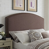  Cassie Upholstered King/Cal King Headboard In Bourbon, 81'' W x 4'' D x 58'' H