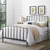  Whitney Queen Headboard And Footboard In Black, 60-3/4'' W x 1-1/8'' D x 33-3/4'' H