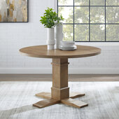  Joanna Round Dining Table In Rustic Brown, 47-1/4'' W x 47-1/4'' D x 30-1/4'' H
