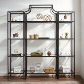  Aimee 3 Piece Etagere Set - Large Etagere & 2 Narrow Etageres In Oil Rubbed Bronze, 72'' W x 12'' D x 80-1/2'' H