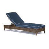  Bradenton Chaise Lounge with Navy Cushions