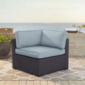  Biscayne Corner Chair with Mist Cushions