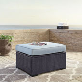 Biscayne Ottoman with Mist Cushions