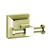  Trans-Modern Peg Style Double Hook, Polished Nickel Finish, 2-1/2''W x 2-5/8''D x 1-15/16''H