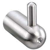  Crystal Steel Collection Stainless Steel Bathroom Robe/Towel Hook in Satin Finish