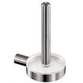  Crystal Steel Collection Stainless Steel Bathroom Toilet Paper Holder-Post Style in Satin Finish