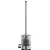  Crystal Steel Collection Stainless Steel Bathroom Wall Mounted Toilet Brush in Satin Finish