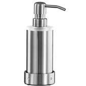  Crystal Steel Collection Stainless Steel Bathroom Counter Top Soap/Lotion Dispenser in Satin Finish