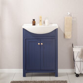  Marian 24'' Width Single Sink Vanity In Blue with Countertop / Sink Top