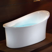  72'' Freestanding Air Bubble Bathtub in White, 70-9/10'' W x 33-1/2'' D x 31-9/10'' H