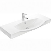  42'' Ipanema Ceramic Sink Top in White, 41-1/5'' W x 19-1/2'' D x 4'' H