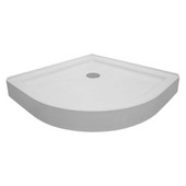  Round Shower Tray for Corners Series Immerse Round Shower Doors Enclosure, 36'' W x 35-3/5'' D x 6-1/2'' H