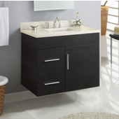  Wall-Hung Daytona 30'' Vanity for 3122 Stone Countertops with Multiple Finishes, Sink and Frame & Hardware Option