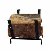  Premium Collection Indoor/Outdoor Basket Fireplace Log Rack in Black, 20''W x 15''D x 13''H