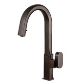  Azura Pull Down Kitchen Faucet with Concealed Hand Spray in Oil Rubbed Bronze, Faucet Height: 15-3/4'' H, Spout Reach: 7-15/16'' D, Spout Height: 10-1/16'' H