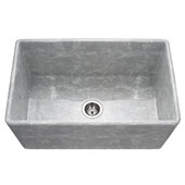  Series Farmhouse Apron Single Bowl Fireclay Kitchen Sink in Marble, 33'' W x 20'' D  x 9-1/4'' H