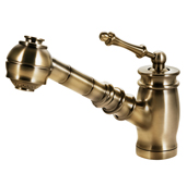  Scepter Pull Out Kitchen Faucet in Antique Brass, Faucet Height: 6-7/8'' H, Spout Reach: 8-11/16'' D, Spout Height: 5-9/16'' H