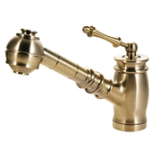  Scepter Pull Out Kitchen Faucet in Brushed Brass, Faucet Height: 6-7/8'' H, Spout Reach: 8-11/16'' D, Spout Height: 5-9/16'' H