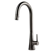  Soma Single-Handle Pull Down Kitchen Faucet In Pewter, 17-7/8'' W x 11-1/2'' D x 8-1/4'' H