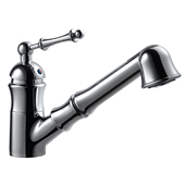  Squire Pull Out Kitchen Faucet in Polished Chrome, Faucet Height: 7-3/16'' H, Spout Reach: 8-3/8'' D, Spout Height: 4-13/16'' H