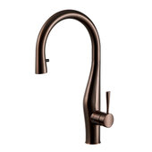  Vision Pull Down Kitchen Faucet with Concealed Hand Spray in Oil Rubbed Bronze, Faucet Height: 17-1/16'' H, Spout Reach: 8-3/8'' D, Spout Height: 9-9/16'' H