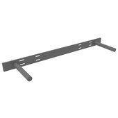  Floating Shelf Support 2-Rod Bracket in Steel, Carry Capacity: 150 lbs, 22-1/2'' W x 6'' D x 1-1/2'' H